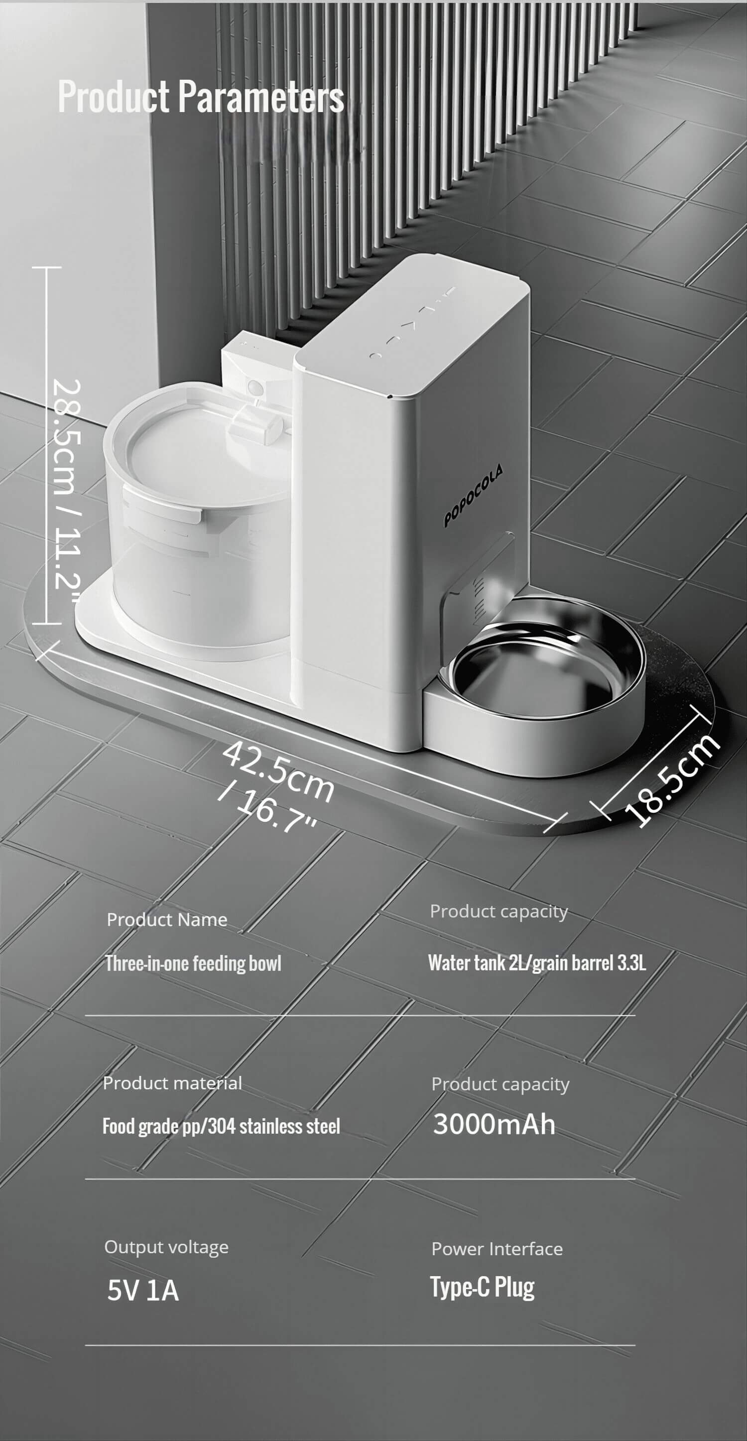 automatic water and food dispenser for dogs  018