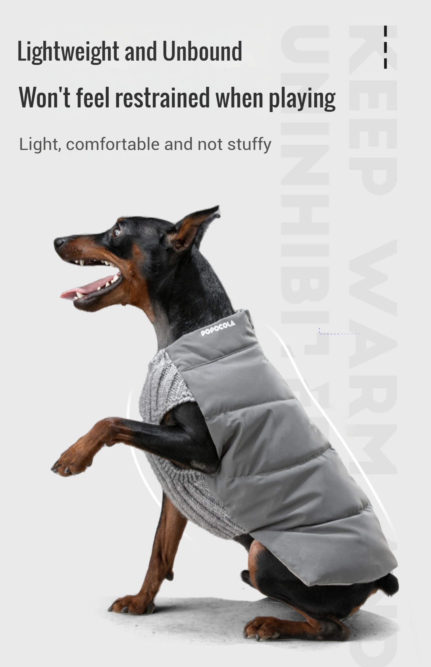 Dog Puffer Jacket Without Sleeves 013