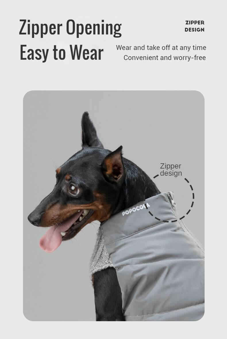 Dog Puffer Jacket Without Sleeves 014